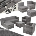 Rattan Lounge Lignano mit 2 Sesseln Rattan Lounge Lignano mit 2 Sesseln