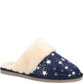 Hausschuhe Arianna, Sternemuster, Wildleder Damen Marine 41