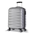 Probeetle by Eminent - Voyager VII Expandable Handgepäck Koffer 4 Rollen Silber, 55 CM, Silber