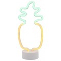 Home - Neonlampe Ananas - Grün und Dunkelgelb