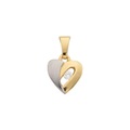 Anhänger Herz Gelbgold 750 Diamant 0.03ct. 13x8mm Damen Gelbgold ONE SIZE