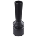 Beliani Blumenvase Keramik schwarz 30 cm PEANIA Vase