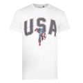 Usa Tshirt Herren Weiss L
