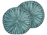 Kissen 2er Set aus Samtstoff Glamourös UDALA Kissen 2er Set aus Samtstoff Glamourös UDALA
