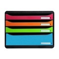 Schubladenbox BIG-BOX PLUS HORIZON QUER, A4+, 4 halboffene Schübe, Auszugsstopp/Griffmulde/Etikettenhalter, Etiketten, Blauer Engel, schwarz-harlekin