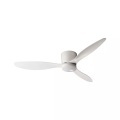 Beliani, Beliani - Deckenventilator mit Licht aus Kunststoff Skandinavisch VEMBAR, Weiss Bunt, One Size