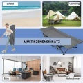 Northix - Klappbare Campingliege mit Seitentasche Feldbett bis 200 kg Belastbar Gästebett, One Size