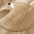 Runder Teppich Hempy, Ø160 cm, Jute