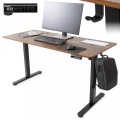 Arebos - Höhenverstellbarer Schreibtisch Elektrisch 120 x 60 cm mit Memory-Funktion, 120cm, Braun