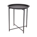 ProGarden Tisch Rund 46,2x52,5 cm Matt-Dunkelgrau