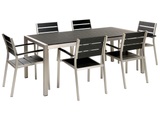 Gartentisch Set Aus Kunstholz Modern Vernio Unisex ONE SIZE