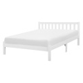 Beliani Holzbett weiss Lattenrost 140 x 200 cm FLORAC