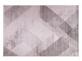 Beliani Teppich schwarz-hellrot 140 x 200 cm KALE