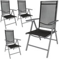 4 Aluminium Gartenstühle Unisex Anthrazit