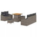 VidaXL - Garten-sofa poly-rattan, One Size, Grau
