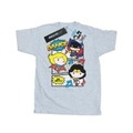 Chibi Super Friends Dance Tshirt Herren Grau S