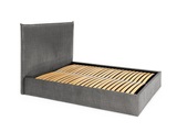 Pascal Morabito, Bett mit Bettkasten - 140 x 200 cm - Samt - Grau - SORYO von Pascal Morabito Bett mit Bettkasten - 140 x 200 cm - Samt - Grau - SORYO von Pascal Morabito