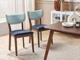 Set mit 2 Stühlen aus Polyester Klassisch MOKA Set mit 2 Stühlen aus Polyester Klassisch MOKA