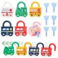 Activity-board, Schloss mit Schlüssel Baby Spielzeug ab 2 3 4 5 Jahre - Motorikspielzeug Busy Board Baby Sensorik Multicolor