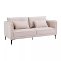 Vente-unique - Sofa 3-Sitzer - Stoff - Beige - TORMELDA, One Size