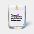 CandleHand - Duftkerze Woody Waage - ausgeglichen, diplomatisch, liebenswert., One Size, Transparent