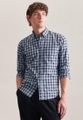 Casual Hemd Regular Fit Langarm Karo Herren Hellblau XXL