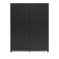 LA REDOUTE INTERIEURS, Kleiderschrank 4 Türen aus Metall, Hiba