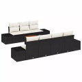 VidaXL - Garten-sofa poly-rattan, One Size, Schwarz