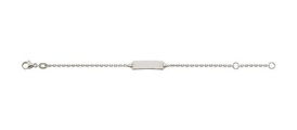 Bracelet Anker Weissgold 750, 1.6mm, 14cm Unisex Silber 14cm