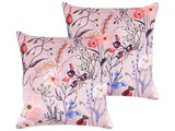 Kissen 2er Set aus Samtstoff Modern ANEMONES Kissen 2er Set aus Samtstoff Modern ANEMONES