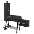 Diverse Hardware, Holzkohle Grill und Smoker mit Ablage Schwarz Heavy XXL