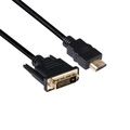 club3D, Club3d Dvi Auf Hdmi 1.4 Kabel St.st. 2 Meter, Bidirektional Unisex Schwarz