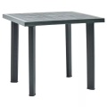 vidaXL Gartentisch Grün 80 x 75 x 72 cm Kunststoff