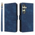 Cover-Discount - Galaxy S25 Ledertasche mit RFID Blocker, Blau
