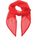 Chiffon Halstuch Damen Rot ONE SIZE