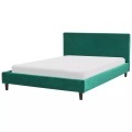 Bett mit Lattenrost aus Samtstoff Modern FITOU Bett mit Lattenrost aus Samtstoff Modern FITOU