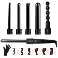 Havetime, Lockenstab Set 6 in 1 Lockenwickler für verschiedene Lockenstile LED