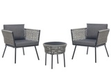 Bistro Set aus PE Rattan Boho GARGANO Bistro Set aus PE Rattan Boho GARGANO