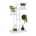 B2X - Weißer Pflanzenständer mit 4 Regalen, 75 CM