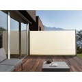 Beliani Seitenmarkise beige ausziehbar 160 x 300 cm Dorio
