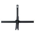 Beliani, Beliani Sonnenschirmständer schwarz Kreuzfuss 100 x cm VICCHIO Schirmsockel