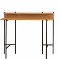 Mobilia, Mobilia - Schreibtisch 120x46 cm - Natur und Schwarz