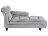 Chaiselongue aus Samtstoff Modern LORMONT Chaiselongue aus Samtstoff Modern LORMONT