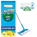 Swiffer - Starterset Wischmopp + 6 feuchte Mopps, One Size
