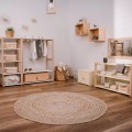 Montessori, Montessori - Garderobe mit Regal Innovative Möbel für Kinder, One Size, Blau