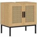 Kleankin - Waschbeckenunterschrank, One Size, Eiche