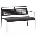 Outsunny - Gartenbank, One Size, Schwarz