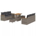 VidaXL - Garten-sofa poly-rattan, One Size, Grau