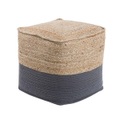 Beliani Pouf dunkelgrau 44 x 44 cm KIRAMA