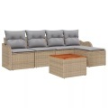 VidaXL - Garten-sofa poly-rattan, One Size, Beige